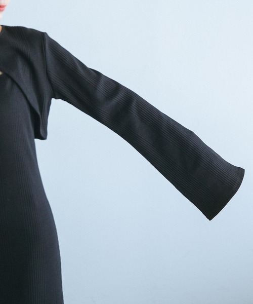 PAGEBOY（ページボーイ）の「アソートボレロ2Pワンピース（ワンピース・レディース・ブラウン系その他/ブラック/グリーン系その他・FREE）」の5枚目の写真