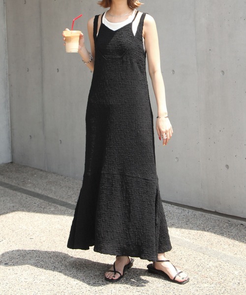 Chillfar（チルファー）の「フクレジャガードワンピース（ワンピース・レディース・グリーン/ブラック/アイボリー・SMALL/MEDIUM）」の21枚目の写真