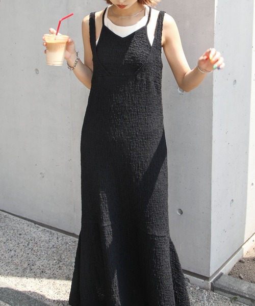 Chillfar（チルファー）の「フクレジャガードワンピース（ワンピース・レディース・グリーン/ブラック/アイボリー・SMALL/MEDIUM）」の19枚目の写真