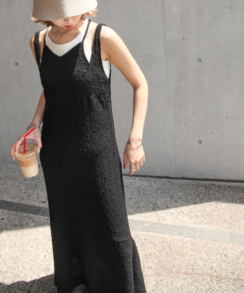Chillfar（チルファー）の「フクレジャガードワンピース（ワンピース・レディース・グリーン/ブラック/アイボリー・SMALL/MEDIUM）」の20枚目の写真