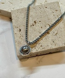 【blatto 925silver】925シルバートップ パールモチーフ デザイン ネックレス blat-silnetop-2-2g