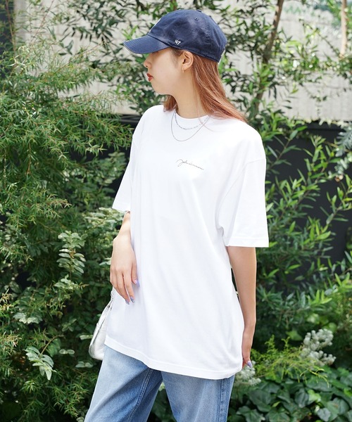 tシャツ +81BRANCA/ハチイチブランカ John Lennon sign＆photo big tee Tシャツ グラフィックＴシャツ レディー セール】+81BRANCA/ハチイチブランカ John Lennon sign&photo