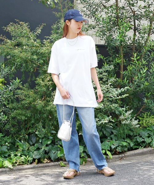 tシャツ +81BRANCA/ハチイチブランカ John Lennon sign＆photo big tee Tシャツ グラフィックＴシャツ レディー セール】+81BRANCA/ハチイチブランカ John Lennon sign&photo