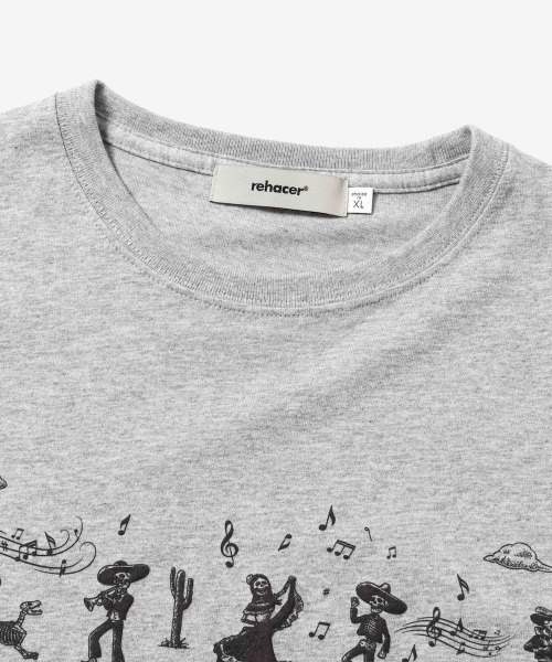rehacer（レアセル）の「rehacer : Eternity Parade Wide S/S /  エタニティーパレード ワイドシルエット  カットソー（Tシャツ/カットソー・メンズ・グレー/ブラック/ホワイト・SMALL/MEDIUM/LARGE/X-LARGE）」の15枚目の写真