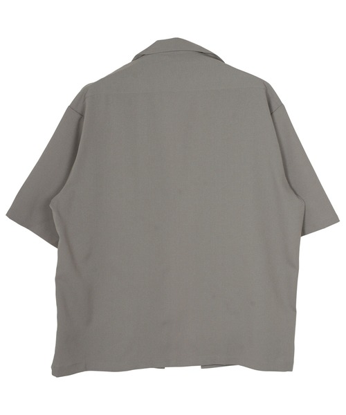 jiggys shop（ジギーズショップ）の「リネンライク ボタンレス 半袖シャツカーディガン（カーディガン/ボレロ・メンズ・ブラック/カーキ/グリーン/グレー・LARGE/MEDIUM/X-LARGE）」の13枚目の写真