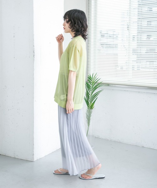 KBF（ケイビーエフ）の「シアーニットTEE（ニット/セーター・レディース・ブラウン系その他/ブルー系その他/グリーン・ONE）」の19枚目の写真