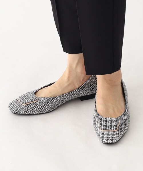 index（インデックス）の「◆【低反発クッション/1.5cmヒール】デザインフラットパンプス（その他シューズ・レディース・ブラック/ブラック系1/ベージュ・02/03）」の2枚目の写真