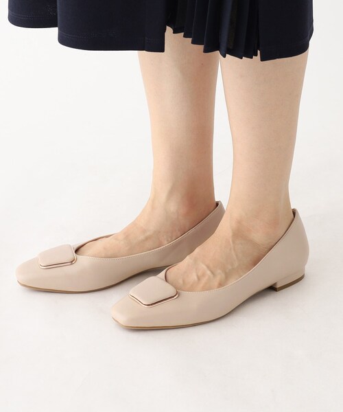 index（インデックス）の「◆【低反発クッション/1.5cmヒール】デザインフラットパンプス（その他シューズ・レディース・ブラック/ブラック系1/ベージュ・02/03）」の6枚目の写真