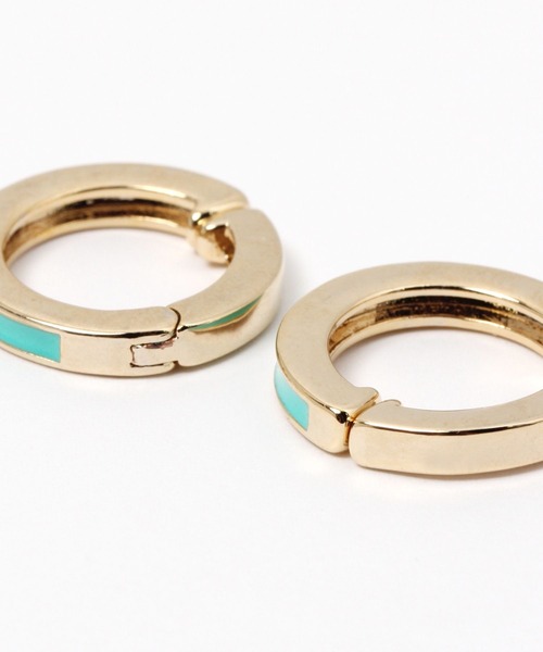 niko and...（ニコアンド）の「カラーアーチカフイヤリング（イヤリング・レディース・グリーン/ホワイト/オレンジ・0）」の6枚目の写真