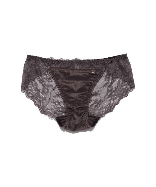 gelato pique（ジェラートピケ）の「ベロア×レースブラ＆ショーツセット（ブラ&ショーツ・レディース・チャコールグレー・FREE）」の12枚目の写真