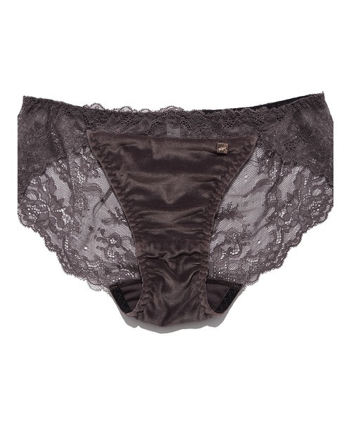 gelato pique（ジェラートピケ）の「ベロア×レースブラ＆ショーツセット（ブラ&ショーツ・レディース・チャコールグレー・FREE）」の14枚目の写真