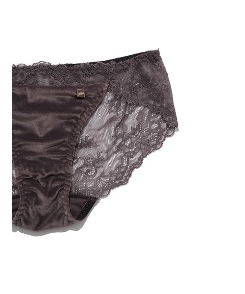 gelato pique（ジェラートピケ）の「ベロア×レースブラ＆ショーツセット（ブラ&ショーツ・レディース・チャコールグレー・FREE）」の15枚目の写真