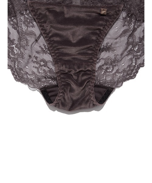 gelato pique（ジェラートピケ）の「ベロア×レースブラ＆ショーツセット（ブラ&ショーツ・レディース・チャコールグレー・FREE）」の17枚目の写真