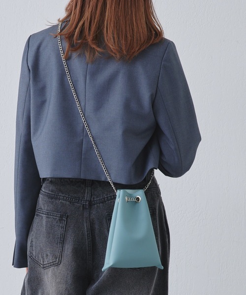 COLONY 2139（コロニートゥーワンスリーナイン）の「ハトメ巾着2WAYバッグ（ショルダーバッグ・レディース・ブルー/オフホワイト/ブラック/ブラウン・FREE）」の4枚目の写真