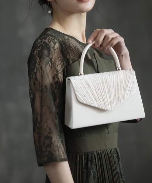DRESS PLUS(ドレスプラス)の「パーティーバッグ ショルダーバッグ 2way 結婚式(クラッチバッグ・レディース・シルバー/シャンパン/セージグリーン/ピンクベージュ・フリー)」の22枚目の写真