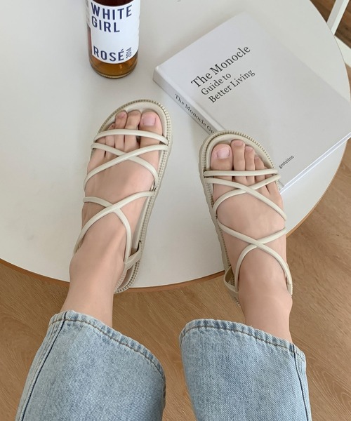 EPICKS（エピックス）の「レースアップサンダル（サンダル・レディース・アイボリー/ブラック・40/38/36）」の9枚目の写真