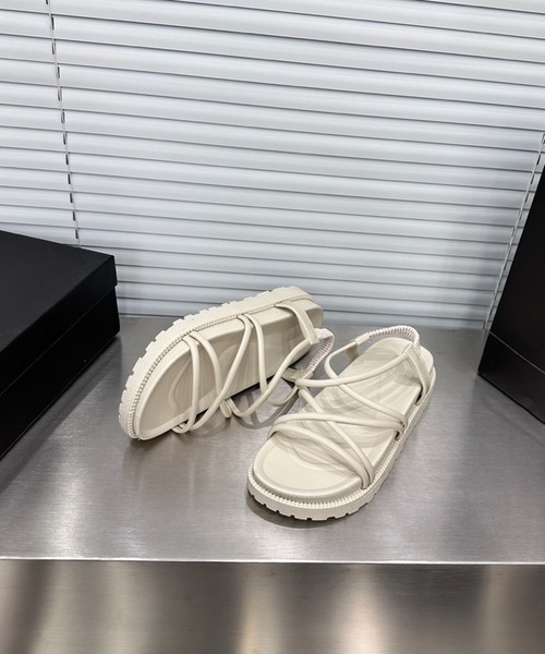 EPICKS（エピックス）の「レースアップサンダル（サンダル・レディース・アイボリー/ブラック・40/38/36）」の8枚目の写真