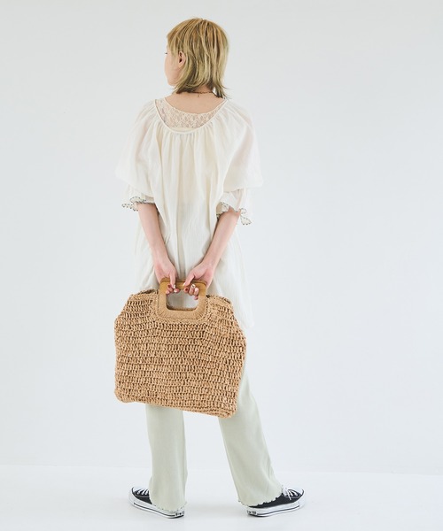 Crisp（クリスプ）の「キャンディスリーブチュニック（チュニック・レディース・ミント/アイボリー・FREE）」の20枚目の写真