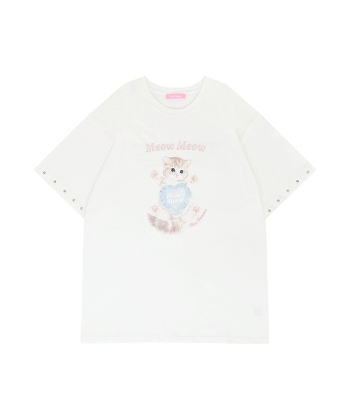 Honey Cinnamon（ハニーシナモン）の「Meow Meow Cat Tシャツ（Tシャツ