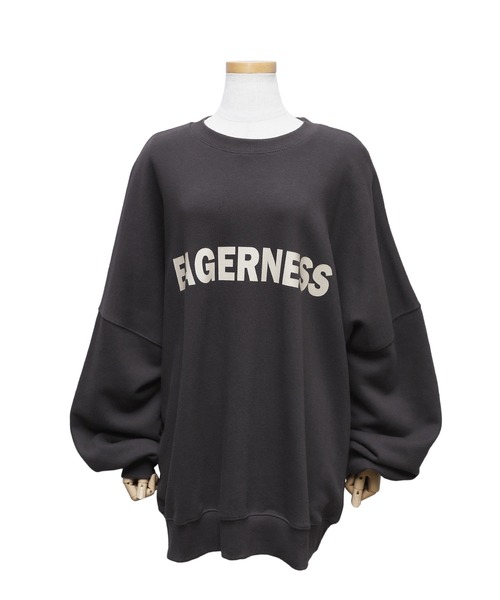 【選べる２タイプ裏起毛/ノーマル(裏毛)】即オシャレ見え！カレッジ風ロゴスウェット