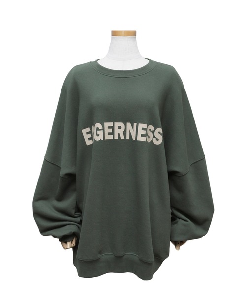 【選べる２タイプ裏起毛/ノーマル(裏毛)】即オシャレ見え！カレッジ風ロゴスウェット