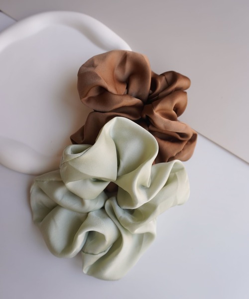 セール】【 ammy. / エイミードット 】 サテン くすみカラー ビッグ