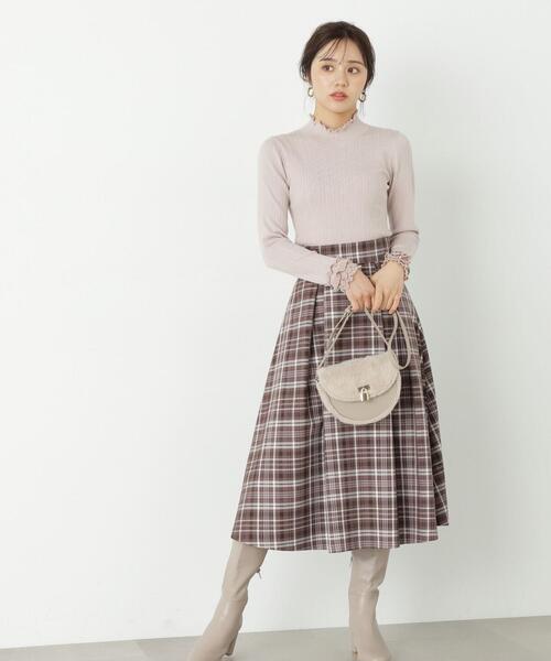 PROPORTION BODY DRESSING（プロポーションボディドレッシング）の「フリルスリーブランダムリブニット / 1213270910（ニット/セーター・レディース・ブラック/パープル/グレー・SMALL/MEDIUM）」の18枚目の写真