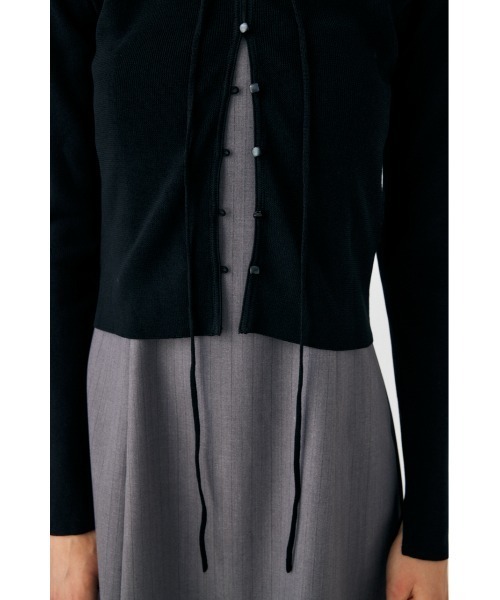 MOUSSY（マウジー）の「LOOP ACCENT KNIT カーディガン（カーディガン/ボレロ・レディース・アイボリー/ブラック/レッド/チャコールグレー・FREE）」の13枚目の写真