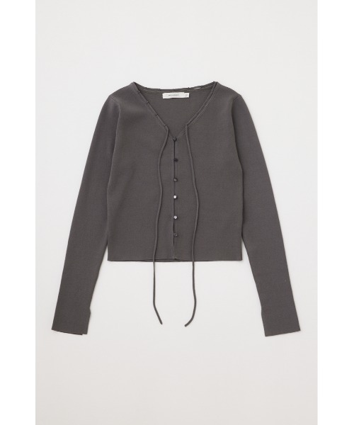 MOUSSY（マウジー）の「LOOP ACCENT KNIT カーディガン（カーディガン/ボレロ・レディース・アイボリー/ブラック/レッド/チャコールグレー・FREE）」の16枚目の写真