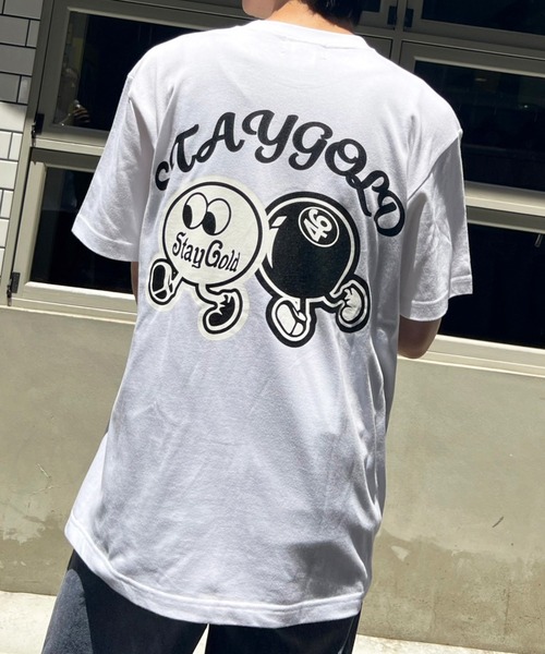 STAY GOLD(ステイゴールド)の「【STAYGOLD】ビリヤード バックプリント Tシャツ / Billiard Back Print T-shirt(Tシャツ/カットソー・メンズ・ホワイト/ライトパープル/ライトブルー/グリーン・M/L)」の2枚目の写真