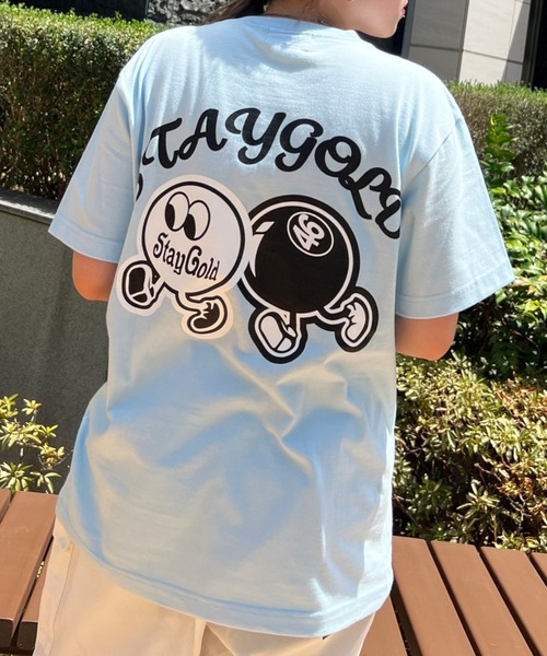 STAY GOLD(ステイゴールド)の「【STAYGOLD】ビリヤード バックプリント Tシャツ / Billiard Back Print T-shirt(Tシャツ/カットソー・メンズ・ホワイト/ライトパープル/ライトブルー/グリーン・M/L)」の1枚目の写真