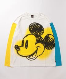 親子お揃い ディズニー クレイジー切替ロンT 8747A