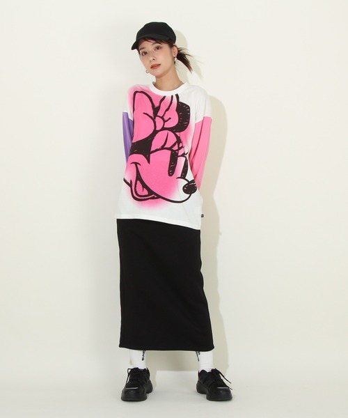 Disney(ディズニー)の「親子お揃い ディズニー クレイジー切替ロンT 8747A(Tシャツ/カットソー・レディース・ブラック×レッド/その他9・XL/L/M/S)」の12枚目の写真