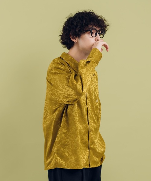 MUHET(ミュエータ)の「ジャガード開襟シャツ(シャツ/ブラウス・レディース・イエロー/ブラック・X-LARGE/MEDIUM)」の19枚目の写真