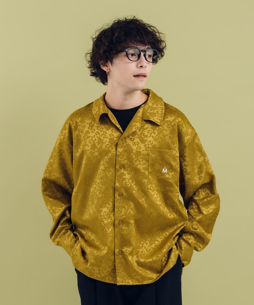 MUHET(ミュエータ)の「ジャガード開襟シャツ(シャツ/ブラウス・レディース・イエロー/ブラック・X-LARGE/MEDIUM)」の18枚目の写真
