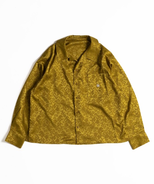 MUHET(ミュエータ)の「ジャガード開襟シャツ(シャツ/ブラウス・レディース・イエロー/ブラック・X-LARGE/MEDIUM)」の10枚目の写真