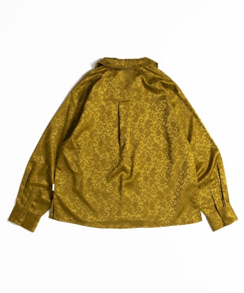 MUHET(ミュエータ)の「ジャガード開襟シャツ(シャツ/ブラウス・レディース・イエロー/ブラック・X-LARGE/MEDIUM)」の11枚目の写真