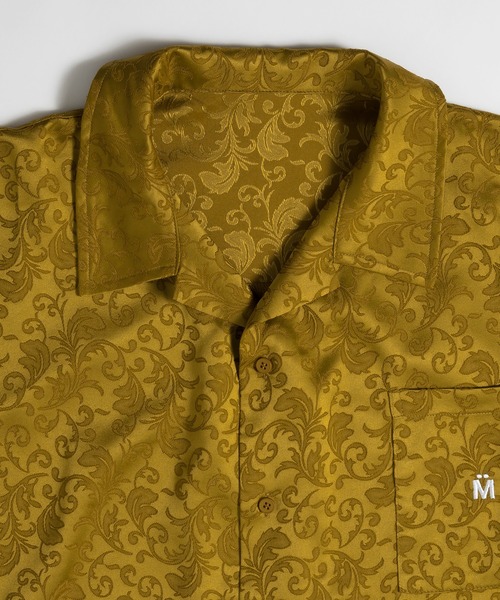 MUHET(ミュエータ)の「ジャガード開襟シャツ(シャツ/ブラウス・レディース・イエロー/ブラック・X-LARGE/MEDIUM)」の12枚目の写真