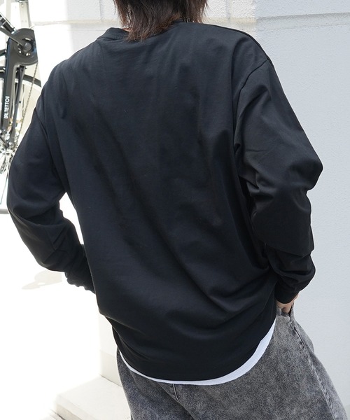 派手英字プリントジャケット ルーズシルエット バックプリント ワンフォークロージング 1111clothing バックプリント tシャツ