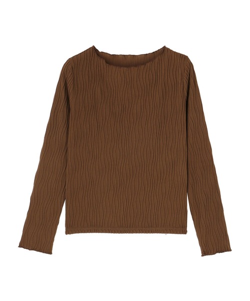 LATINA(ラティーナ)の「ウェーブストライプメロウトップス(Tシャツ/カットソー・レディース・ブラウン/ブラック・FREE)」の16枚目の写真