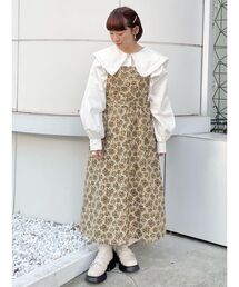 merry jenny | ジャカードギャザージャンスカ(ジャンパースカート)