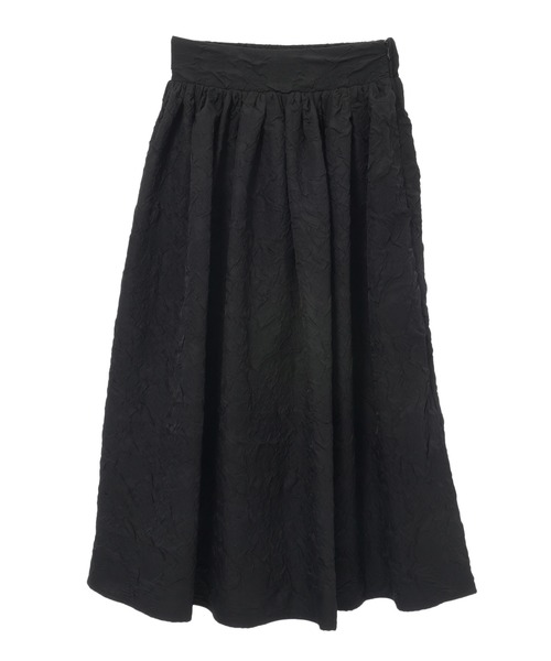 fifth（フィフス）の「ジャガードボリュームタックスカート（スカート・レディース・ブラック/アイボリー/レッド・M）」の5枚目の写真