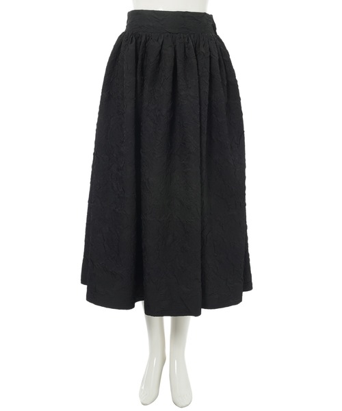 fifth（フィフス）の「ジャガードボリュームタックスカート（スカート・レディース・ブラック/アイボリー/レッド・M）」の6枚目の写真