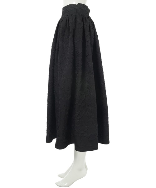 fifth（フィフス）の「ジャガードボリュームタックスカート（スカート・レディース・ブラック/アイボリー/レッド・M）」の7枚目の写真