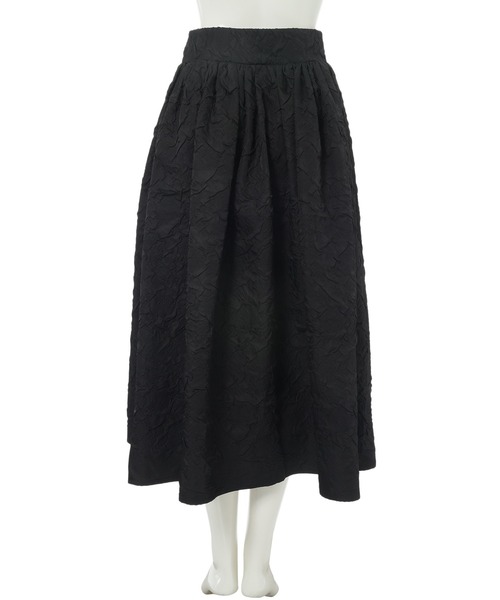 fifth（フィフス）の「ジャガードボリュームタックスカート（スカート・レディース・ブラック/アイボリー/レッド・M）」の8枚目の写真