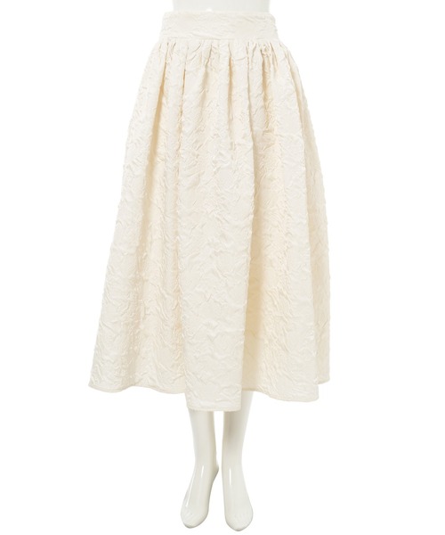 fifth（フィフス）の「ジャガードボリュームタックスカート（スカート・レディース・ブラック/アイボリー/レッド・M）」の18枚目の写真