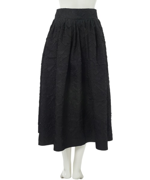 fifth（フィフス）の「ジャガードボリュームタックスカート（スカート・レディース・ブラック/アイボリー/レッド・M）」の21枚目の写真