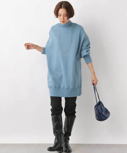 LEPSIM(レプシィム)の「裏起毛ハイネックチュニック 970461(チュニック・レディース・ブラック/グレー/ブルー/オフホワイト・FREE)」の8枚目の写真