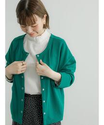 Lugnoncure | リングドット前後着裏毛カーディガン(カーディガン/ボレロ)