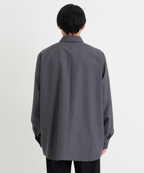 ATON/エイトン】WOOL TROPICAL STANDARD SHIRT/ウールトロピカル